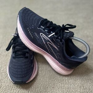 Brooks Black and Pink Athletic Shoes